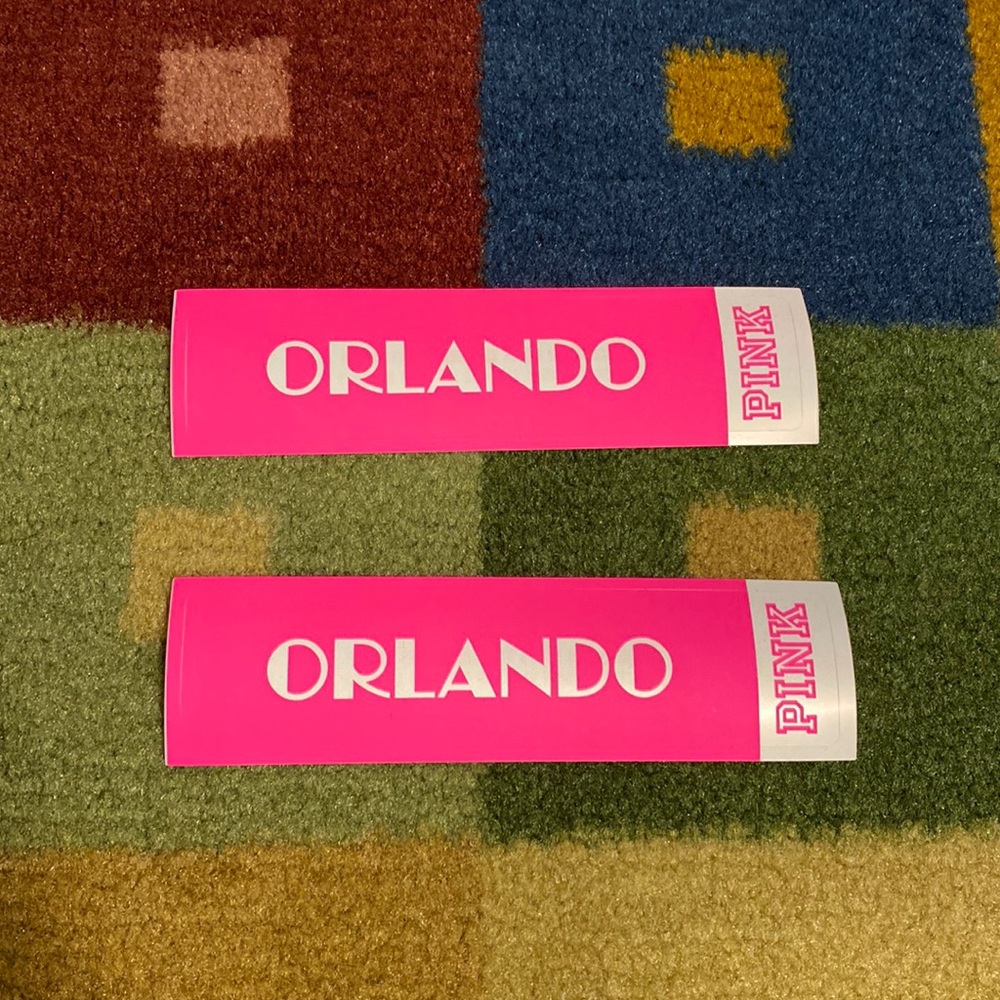 2 Victoria’s Secret Pink Collectible Orlando Stickers